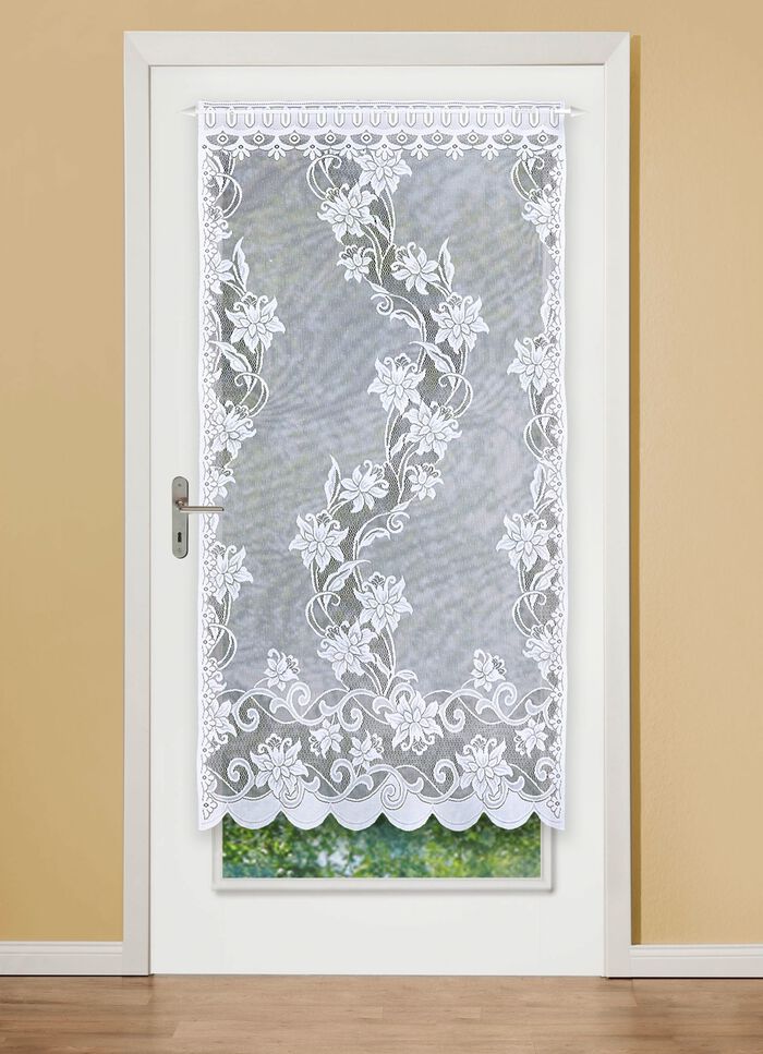 D&ouml;rrdraperi med st&aring;nggenomf&ouml;ring 