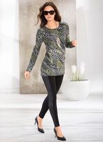 Leggings i en intressant materialmix 