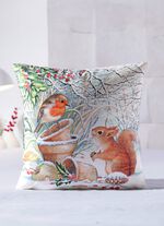 Ekorre med f&aring;gel Kuddfodral 