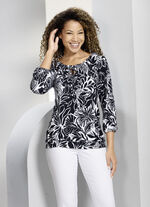 Skjorttunika med raglan&auml;rmar 