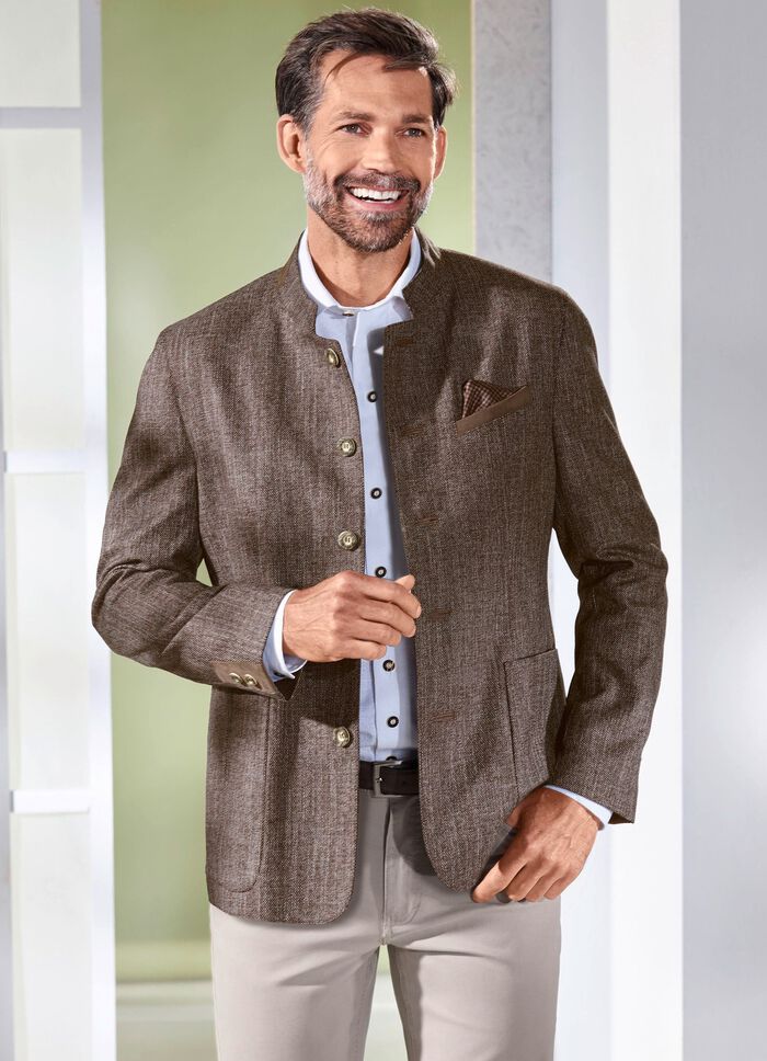 Jacka med 5-knappsst&auml;ngning 