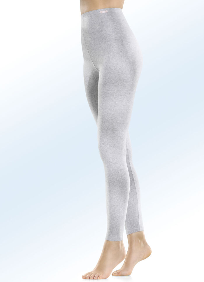 Tvåpack leggings med ekologisk bomull, 