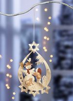 Tr&auml;f&ouml;nsterbild tillverkad i Erzgebirge 