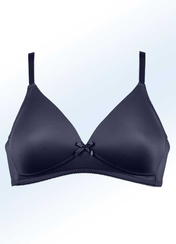 Naturana två-pack bh med vadderade kupor 1X MARINE, 1X WEISS