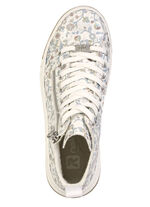 Rieker, moderiktiga damst&ouml;vlar, vidd G, med uttagbar fotb&auml;dd WEISS-BUNT