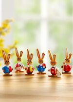 Tr&auml;kaniner, set om 6 