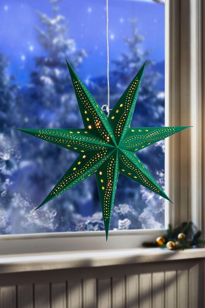 Belyst f&ouml;nsterstj&auml;rna GRAN GR&Ouml;N