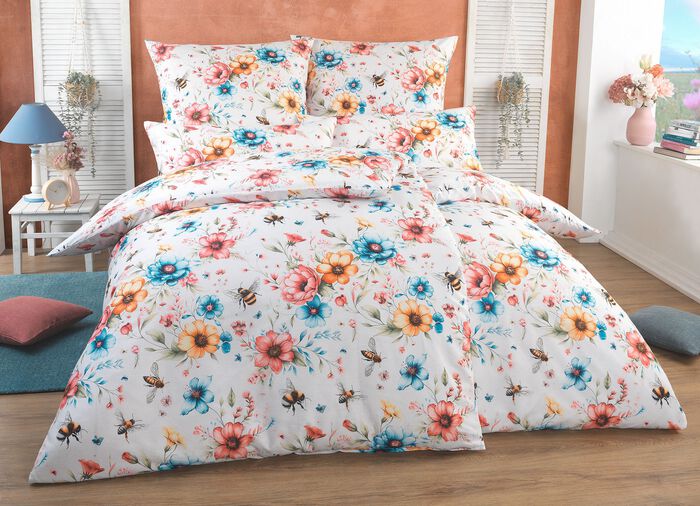 Dubbelsidigt tryckt s&auml;ngkl&auml;desset fr&aring;n Biberna 