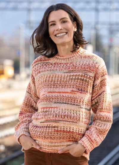 Tjock stickad tr&ouml;ja 