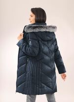 Funktionell kort kappa med fast huva MARINEN