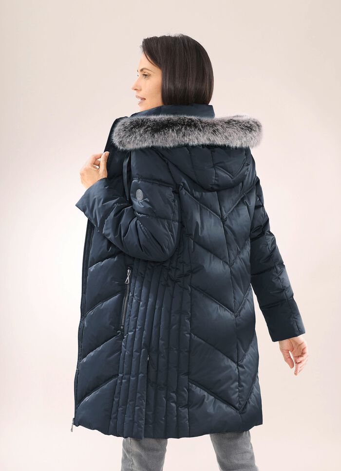 Funktionell kort kappa med fast huva MARINEN