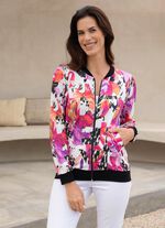 Skjortjacka med praktiska sidfickor 