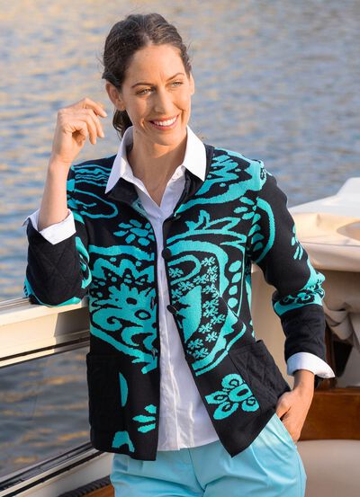 cardigan i jacquarddesign 