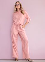 Blus med skjortkrage 