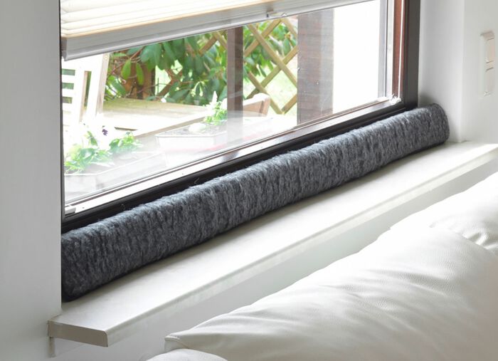 Dragskydd i ull f&ouml;r f&ouml;nster ANTHRAZIT