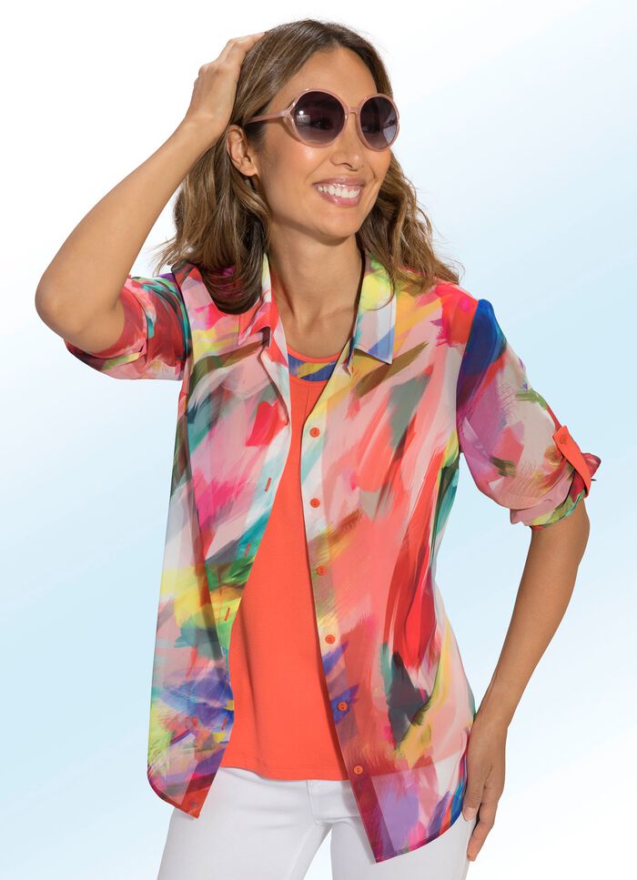 2-delat set med f&auml;rgsprakande tryck 