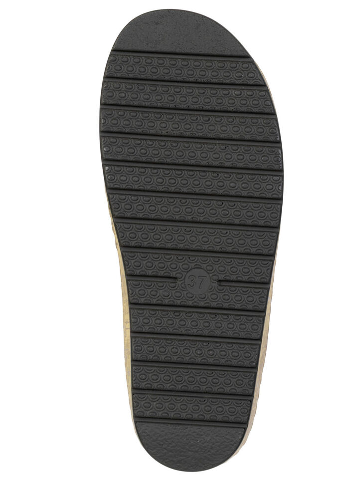 ELENA EDEN mulor gjorda av blommigt nappal&auml;der SCHWARZ-BUNT