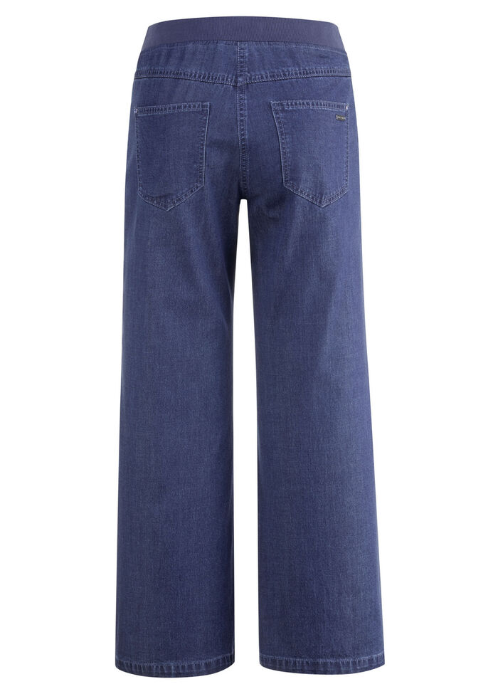 Culottes i 5-ficksform JEANSBLAU