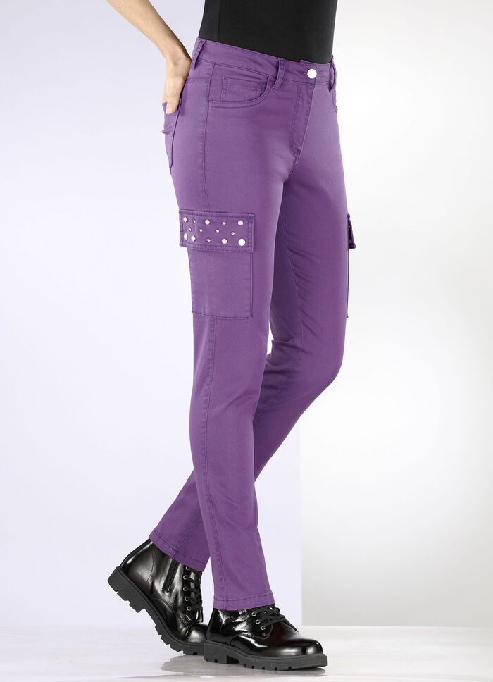 5-ficks cargobyxor LAVENDEL