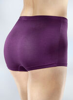 Byxa i fyrpack med resår i midjan 2X VIOLTT, 2X SVART