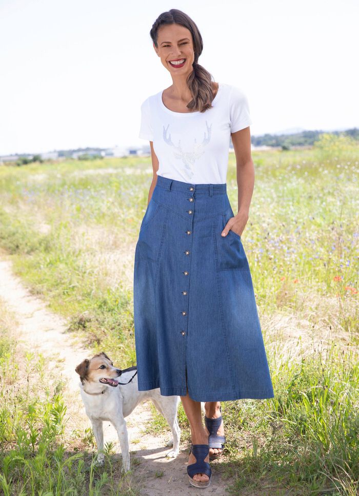 Skjorta med strassapplikation 