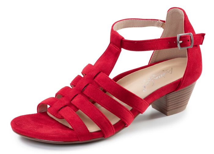 Andrea Conti, moderiktiga damsandaler, vidd G, med res&aring;rband ROT