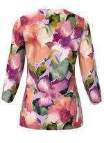 Tröja i blommig finstickning 