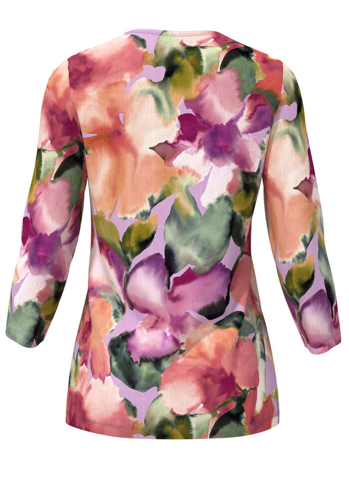 Tröja i blommig finstickning 