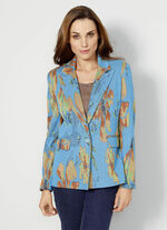 Blazer i h&ouml;gkvalitativ jacquardstickad 