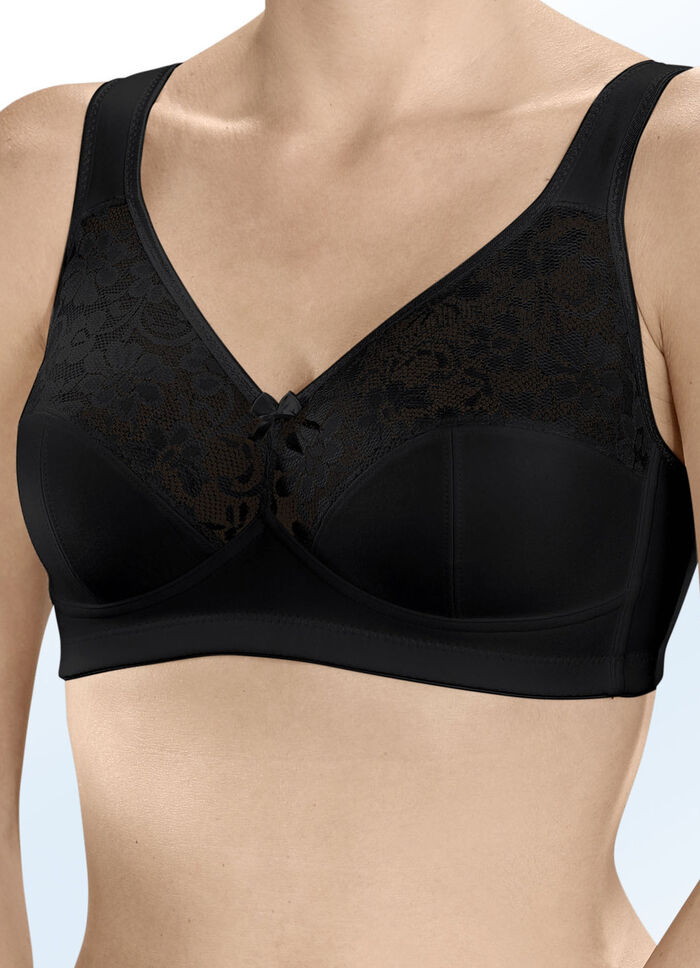 Förpackning med två Susa-bh:ar med bomull 1X WEISS, 1X SCHWARZ