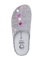 Mubb, klassiska damtofflor, bredd H, med anatomiskt formad fotb&auml;dd GR&Aring;