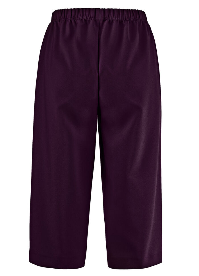 Bermudas i slip-on-stil AUBERGINE