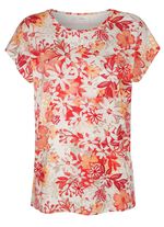 Skjorta med en f&auml;rgglad blandning av m&ouml;nster 