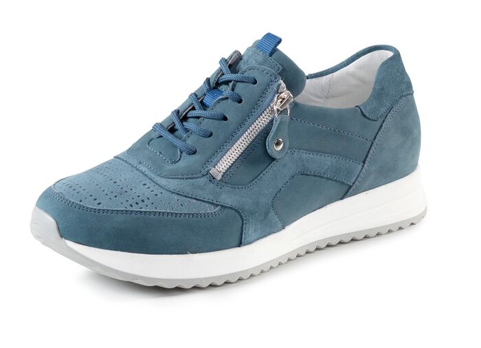 Waldl&auml;ufer sn&ouml;rsko av delvis pr&auml;glat nubuckl&auml;der 