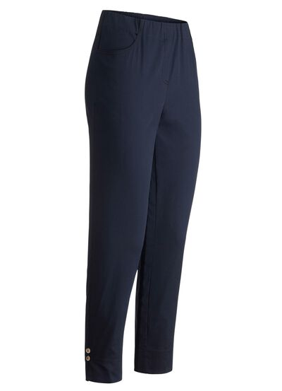 Byxor med dekorativa knappar 