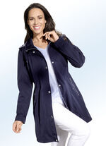 Funktionell kort kappa med avtagbar huva 