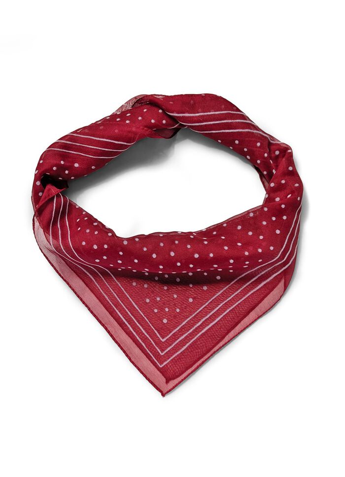 Nicki-halsduk med prickm&ouml;nster 