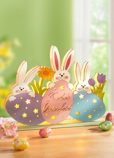 Upplyst tr&auml;dekoration 