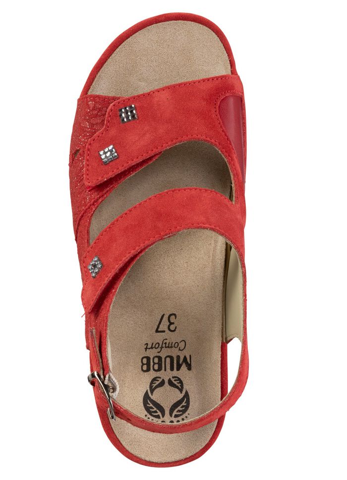 Mubb sandal med elastisk inl&auml;gg i kulomr&aring;det 
