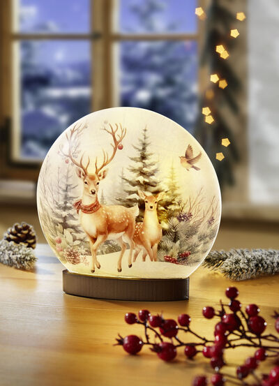 Lampa med hjortmotiv 