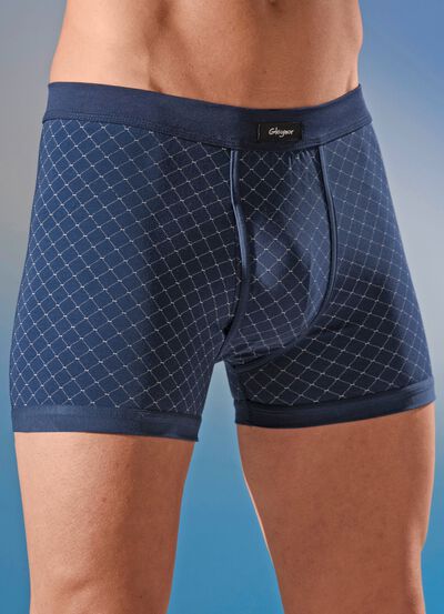 Fyrapack kalsonger av fin jersey med gylf 