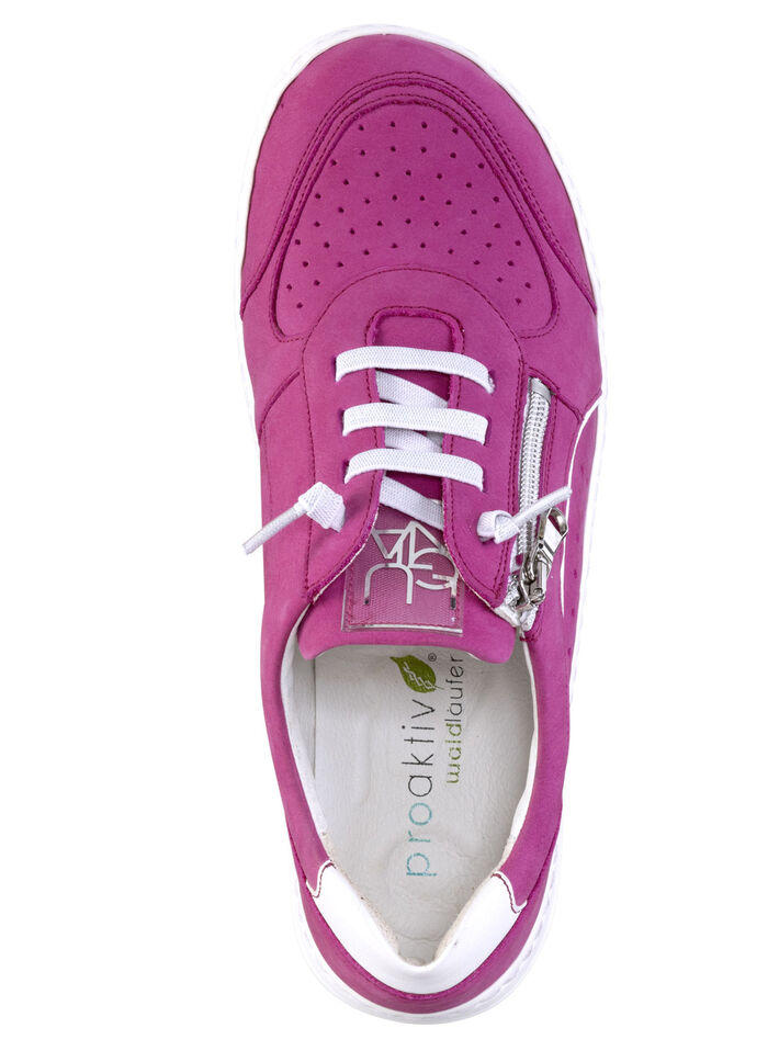 Ranger sneakers med perforering PINK-WEISS