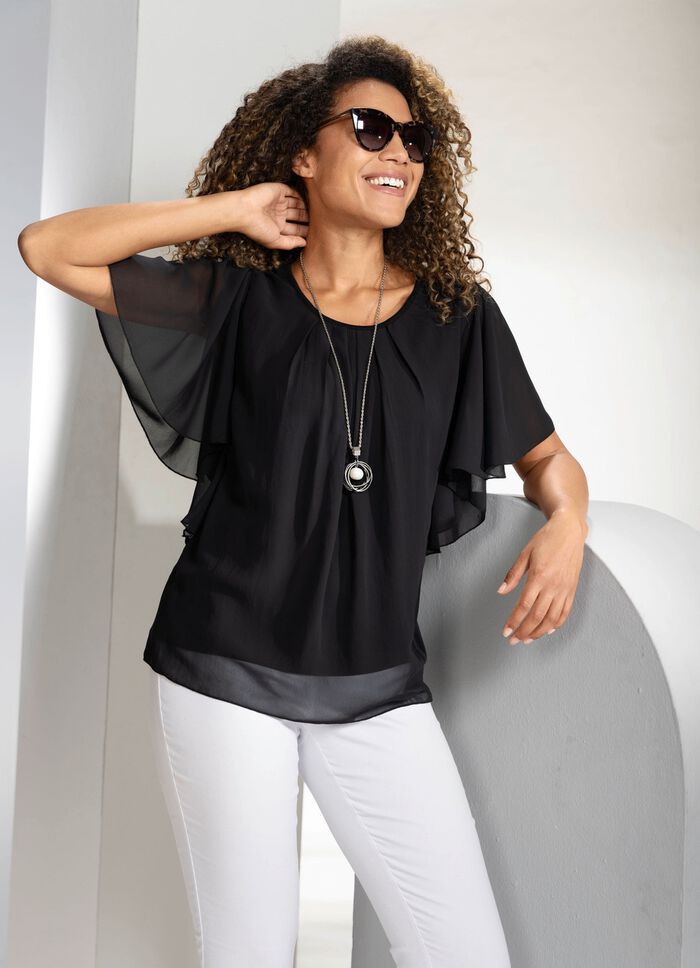 Silverf&auml;rgat halsband med h&auml;nge 