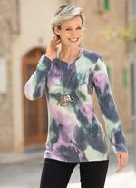 Skjorta med rund halsringning 