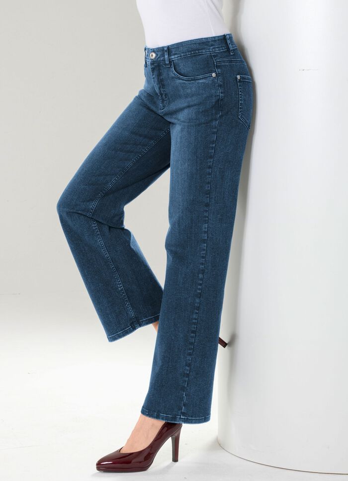 Jeans med stj&auml;rndetaljer 