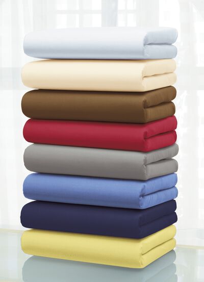 Ingjutet lakan i fin jersey med elastan, , large