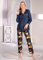 Laurina-pyjamas med diskreta rynkor vid axels&ouml;mmen 