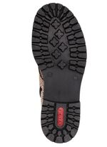 Rieker, trendiga damst&ouml;vlar, vinterskor, med dragkedja BEIGE-SVART