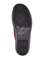 Klassiska damtofflor, bredd H, med anatomiskt formad fotb&auml;dd GRANAT R&Ouml;D