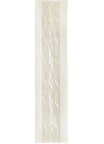 Skjutgardin med subtil v&aring;gdesign och kardborrskena CHAMPAGNE